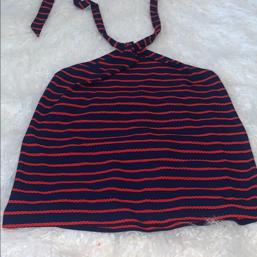 blouse with tie straps